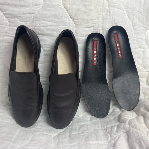 Prada Men's Leather Clogs Slip On - Picture 6 of 7